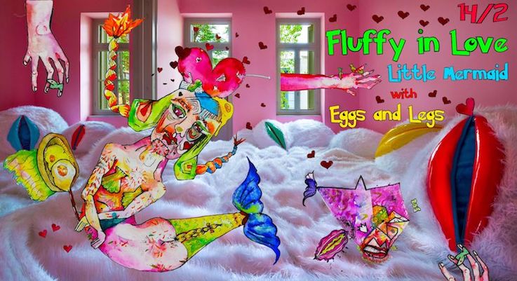 TextMe_FluffyLibrary // Fluffy in Love_Little Mermaid with Eggs and Legs