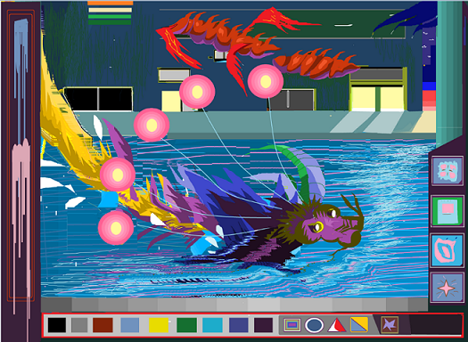 Selected paint works by Zisis Bliatkas