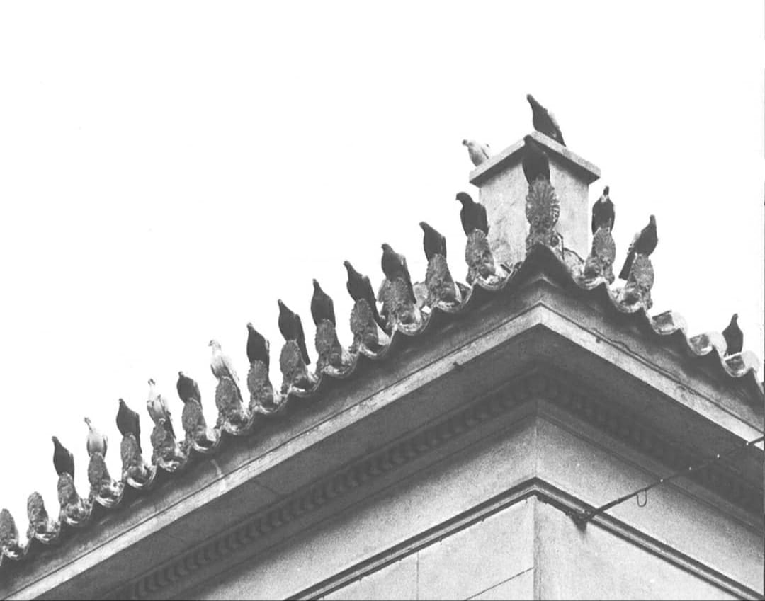 Under the ceiling, above the ground